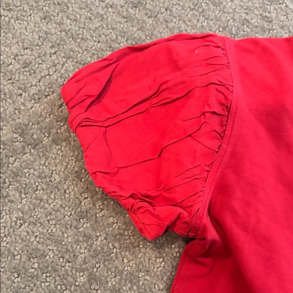 Burberry Red Tee with Gold Cavalry Horse Motif - Picture 6 of 8